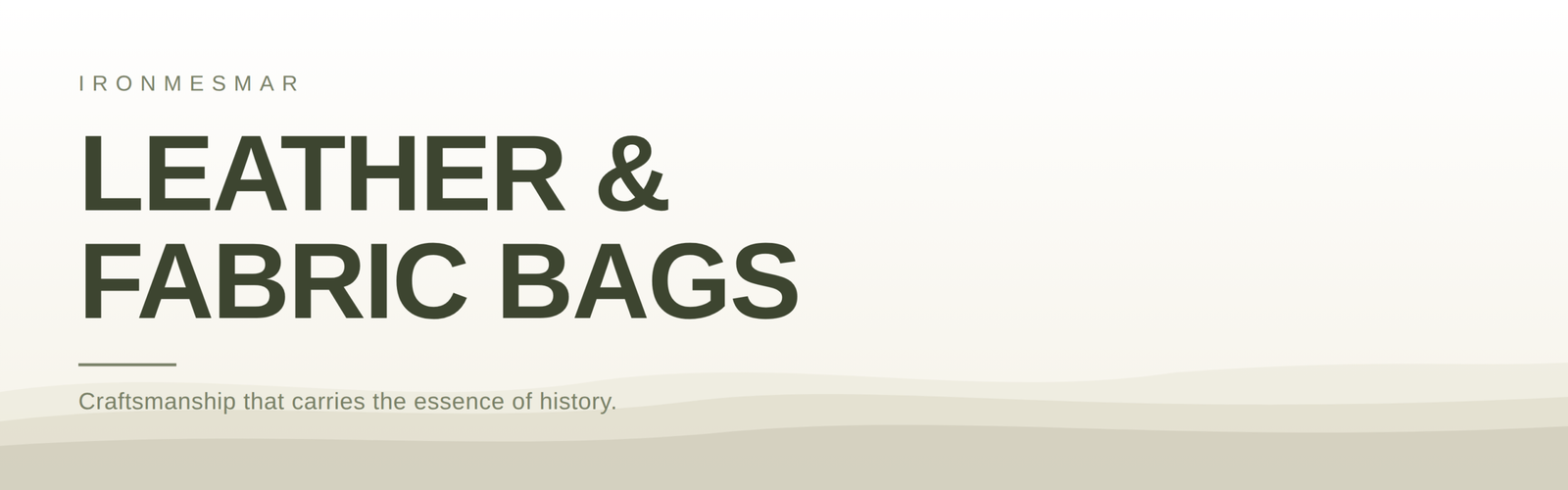 leather fabric bags banner en