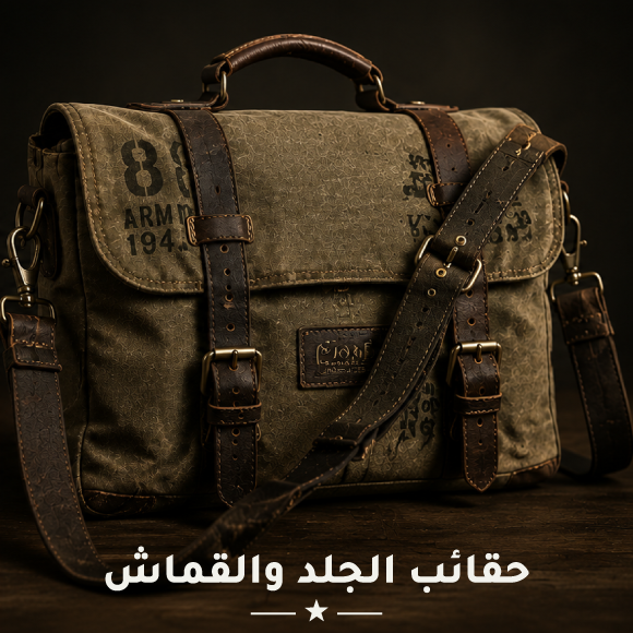 حقائب الجلد والقماش